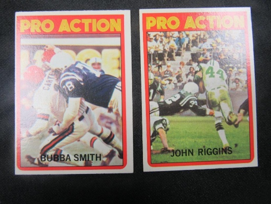 Lot of (2) 1972 Topps Football Star Cards