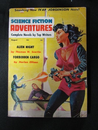 Science Fiction Adv. Pulp 8/57 Pin-Up