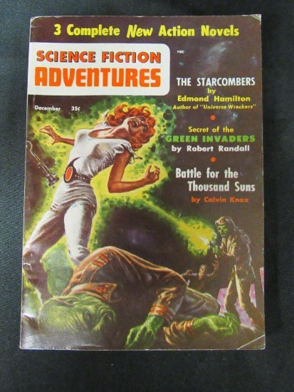 Science Fiction Adv. Pulp 12/56 Pin-Up