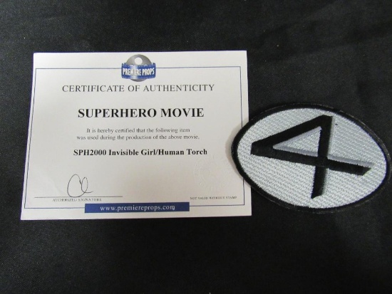 Fantastic Four Movie Prop Patch w/COA