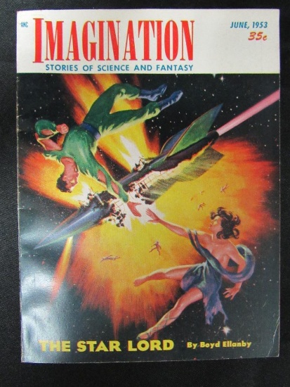 Imagination Pulp June/1953 Pin-Up Cover