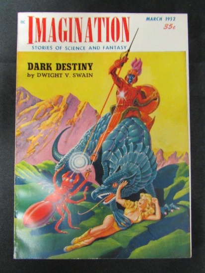 Imagination Pulp 3/1952 Pin-Up Cover