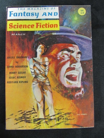 Fantasy & Sci-Fi Pulp 3/1966 Bondage Cover