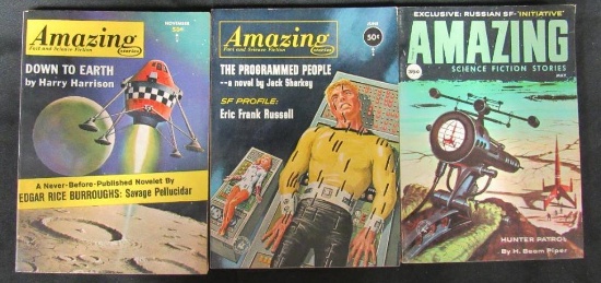 (4) Amazing Stories Pulps/Nice Copies!