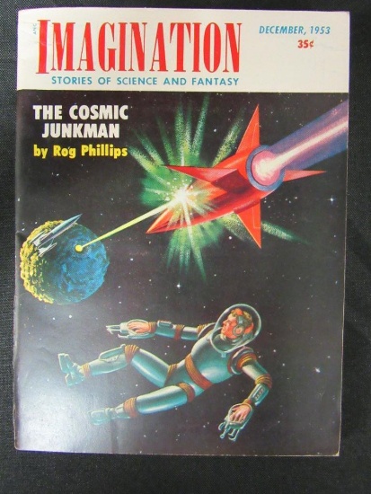 Imagination Pulp 12/53 Rocket Ship Cover