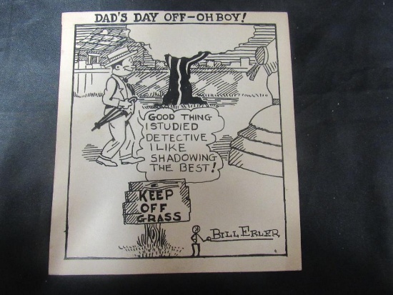 Bill Erler Original Newspaper Strip Art