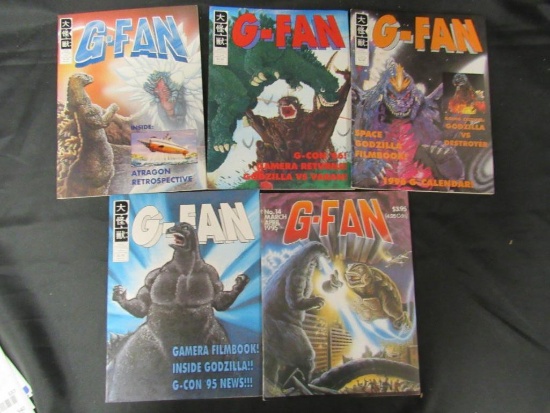 G-Fan Godzilla Fanzine Group of (5)