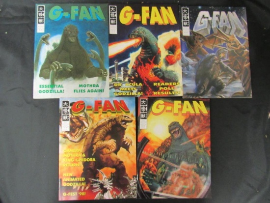 G-Fan Godzilla Fanzine Group of (5)