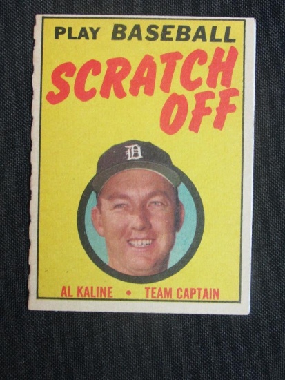 Al Kaline 1970 Topps Scratch-Off Card
