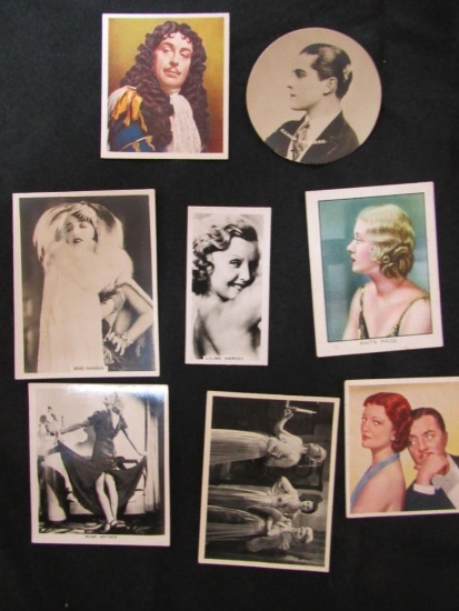 Lot of (8) Hollywood Cigarette Cards