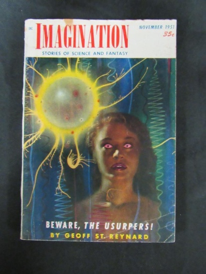 Imagination Pulp 11/1951 Classic Cover!