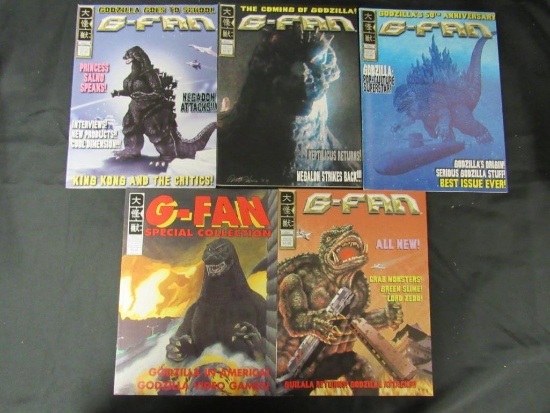 G-Fan Godzilla Fanzine Group of (5)