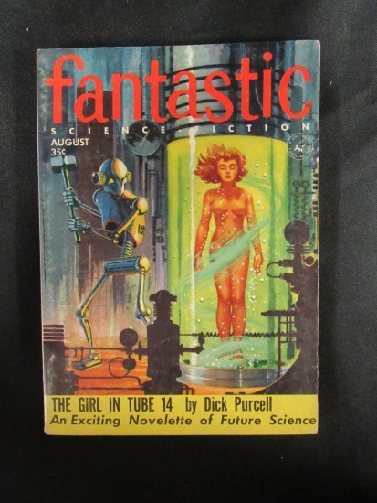 Fantastic Sci-Fi Pulp 8/1955 Nude Cover