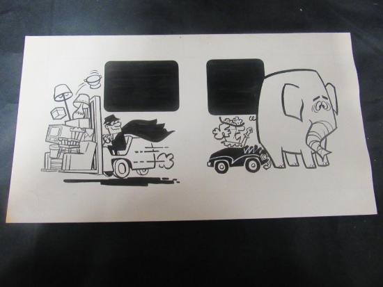 1960's Era Original Newspaper Clip Art