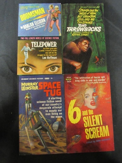 Lot of (4) 1960's Belmont Sci-Fi PBKs