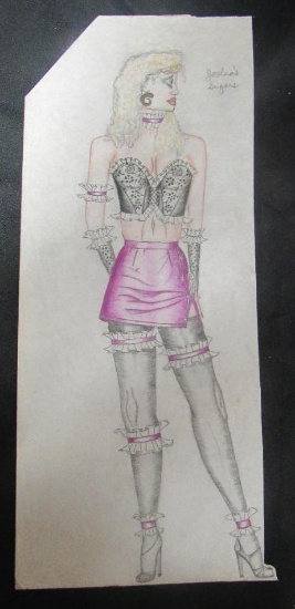 1980's Pin-Up Tattoo Studio Wall Art