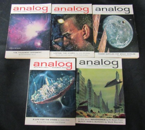 (5) 1962 Analog Pulps/Nice Copies