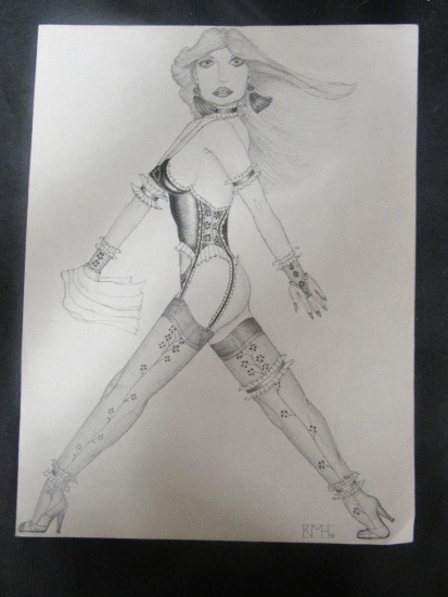 1980's Pin-Up Tattoo Studio Wall Art