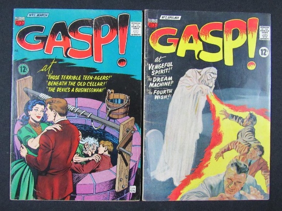 Gasp #1 & 2 (1967) Silver Age ACG Horror