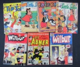 Golden Age Lot (7) Mixed Funny/ Cartoon- Wilbur, Lil Abner+