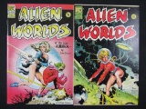 Alien Worlds #2 & #4 (1983) Classic Dave Stevens Covers