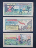 Lot (3) Captain Marvel 1950 Bond Bread Promo Comics