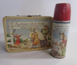 Vintage 1950's Roy Rogers & Dale Evans Metal Lunchbox & Thermos