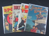 Lot (4) Asst. Golden Age Comics Jimmy Wakely, Dick Tracy, Buccaneers, True Sport