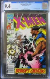 Uncanny X-Men #283 (1991) Key 1st Full Bishop/ Newsstand CGC 9.4