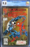 Amazing Spider-Man #375 (1993) Key Venom Battle Cover Gold Holo CGC 9.8