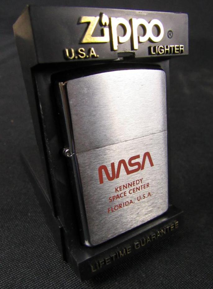 Vintage Zippo Lighter Nasa Kennedy Space Center