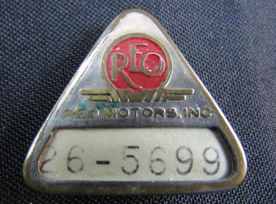 Antique REO Motors Oldsmobile Employee/ Worker Badge
