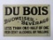 Outstanding Antique Original Tin sign Dubois Budweiser Beverage (Beer) Prohibition Era