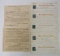 Grouping of Antique Bank Receipts 1830's-1870's