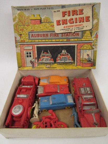 Antique Auburn Rubber Fire Toys