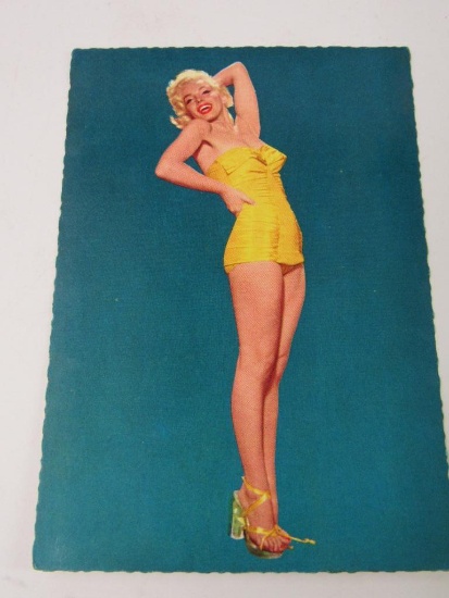 Antique Original Marilyn Monroe Postcard Stamped "20th Century Fox Publicity" on Back