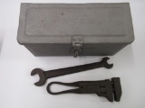 Antique Fordson Tractor Tool Box + McCormick & Ferguson Wrenches