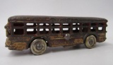 Antique Cast Iron A.C. Williams Twin Coach Bus 5