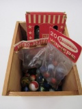 Small Box of Antique & Vintage Marbles