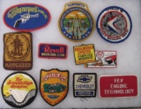 Grouping Vintage Sewn Patches Gun, Hot Rod, Etc.
