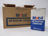 Vintage Mobil Oil Burner Cleaner Full Case NOS 6-Pack