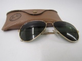 Vintage Ray Ban Aviator Men's Sunglasses (Made in Italy) in Original Case