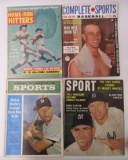 Lot (4) Vintage 1960's Baseball Magazines All Mickey Mantle/ Maris Covers