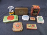 Grouping Antique Small Tins