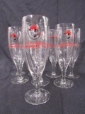 Set (8) Antique Carling's Canadian Ale Beer Glasses