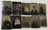 Collection (10) Antique Original Tin Types