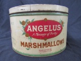 Antique Angelus Marshmallows General Store Tin