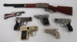 Lot (7) Asst. Gun Novelty Lighters