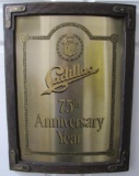 Vintage 1977 Cadillac 75th Anniversary Metal Dealership Sign