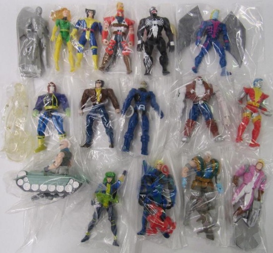 Lot (14) Vintage 1990's Marvel Action Figures